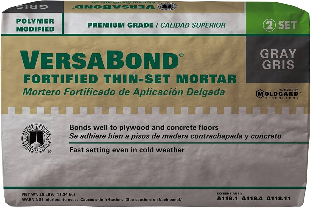 VersaBond Gray Modified Thin-Set Mortar 25 lb. | Amazon (US)