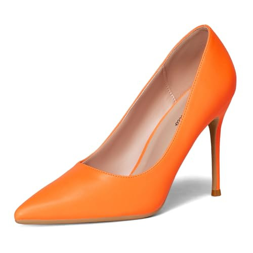 Amazon.com | GENSHUO High Heel Pumps for Women Sexy Pointy Closed Toe Stiletto Heels Dressy Shoes... | Amazon (US)