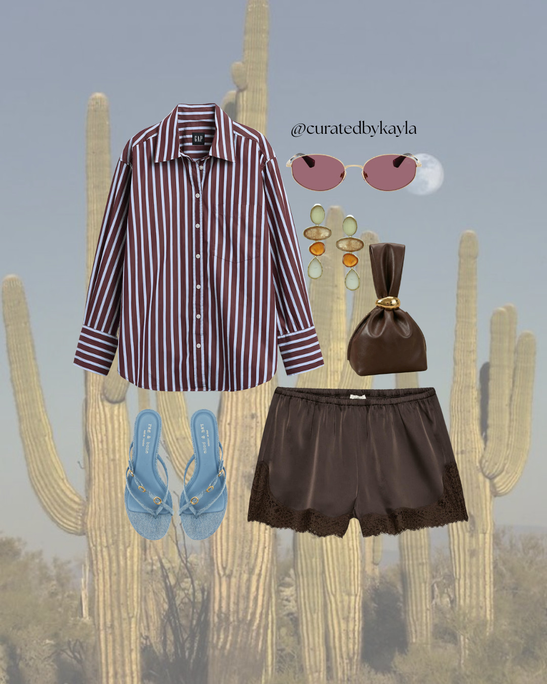 Blue Brown Outfit Inspiration

#LTKootd