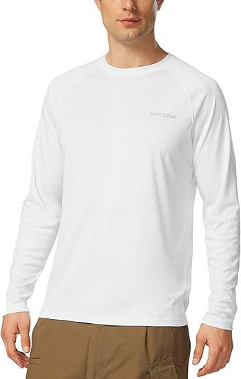 baleaf Mens UPF 50+ Sun Protection Shirts Long Sleeve Rash Guard, Quick Dry 4-Way Stretch for Fis... | Amazon (US)