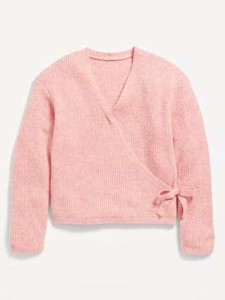 SoSoft Wrap-Front Sweater for Girls | Old Navy (US)
