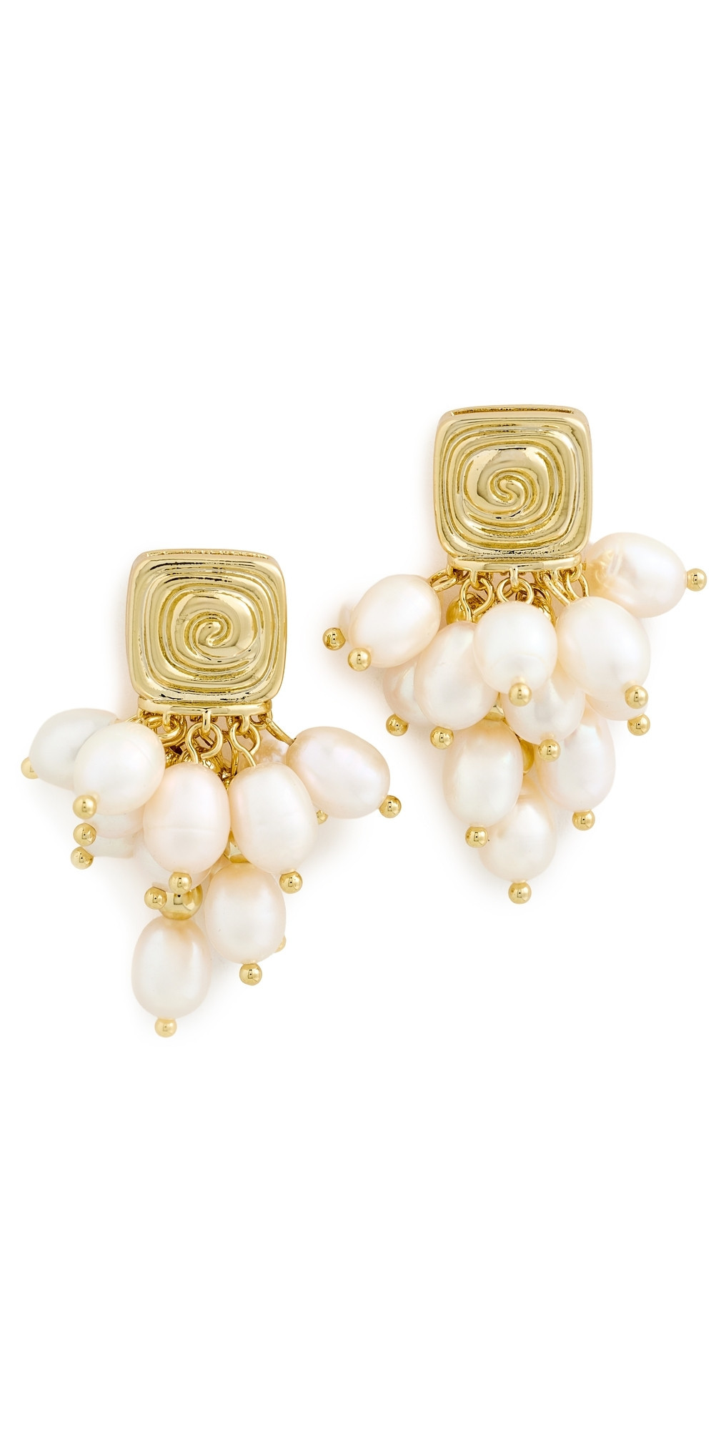 Luv Aj The Seychelles Pearl Statement Studs Gold One Size | Shopbop