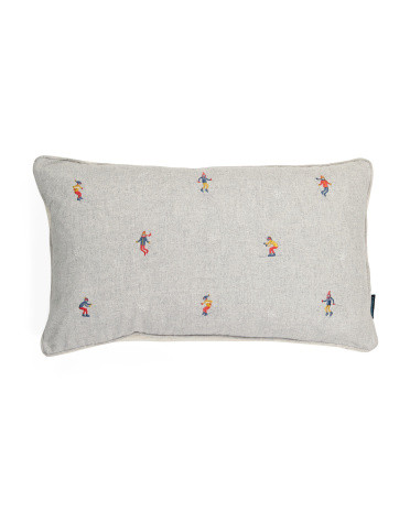 14x24 Embroidered Ski Pillow | TJ Maxx