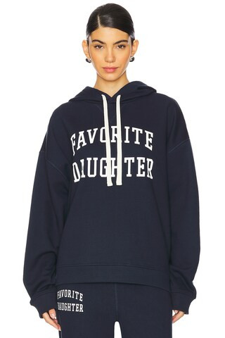The Collegiate Hoodie in Navy | Revolve Clothing (Global)