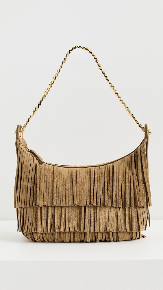 Small Suede Fringe Fortune Hobo Bag | Shopbop