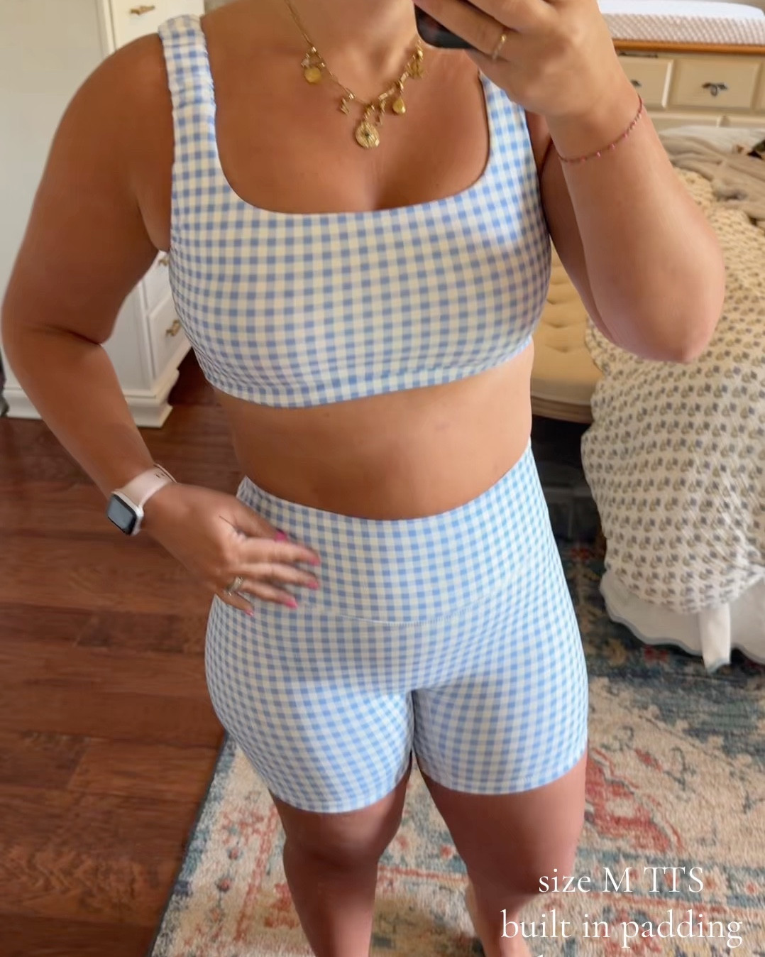 Two piece gingham set 

#LTKootd #LTKfitnessgoals #LTKselfcare