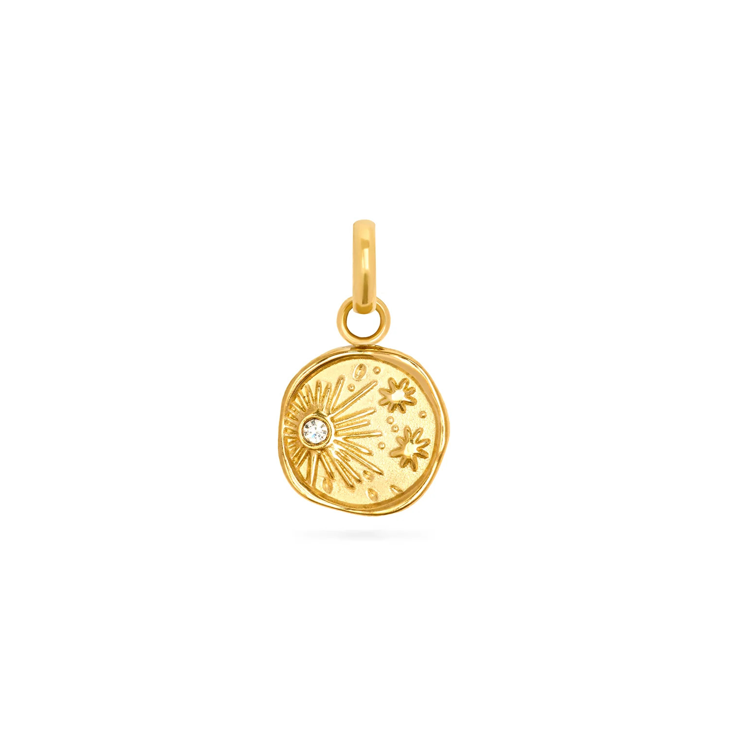 Mini Molten Coin Pendant (Gold) | Abbott Lyon