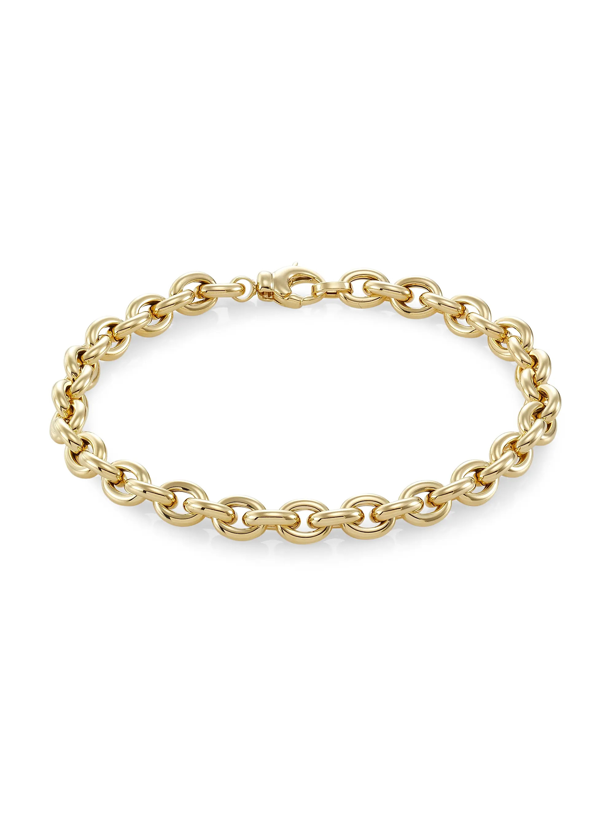 14K Gold Rolo Bracelet | Saks Fifth Avenue