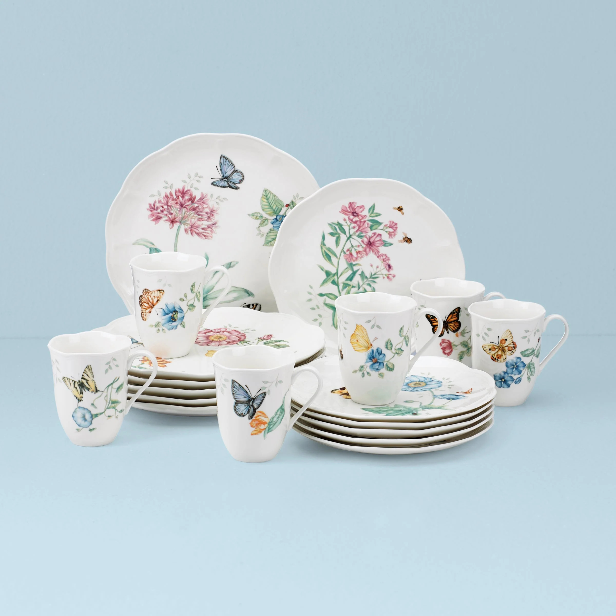 Butterfly Meadow 18-Piece Dinnerware Set | Lenox