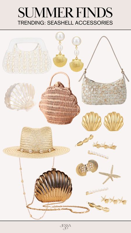Summer Accessories | Trending for Summer | Seashell Earrings | Seashell Bag | Seashell Hair Clips | Summer Trends#LTKFindsUnder100 #LTKStyleTip

#LTKSeasonal
