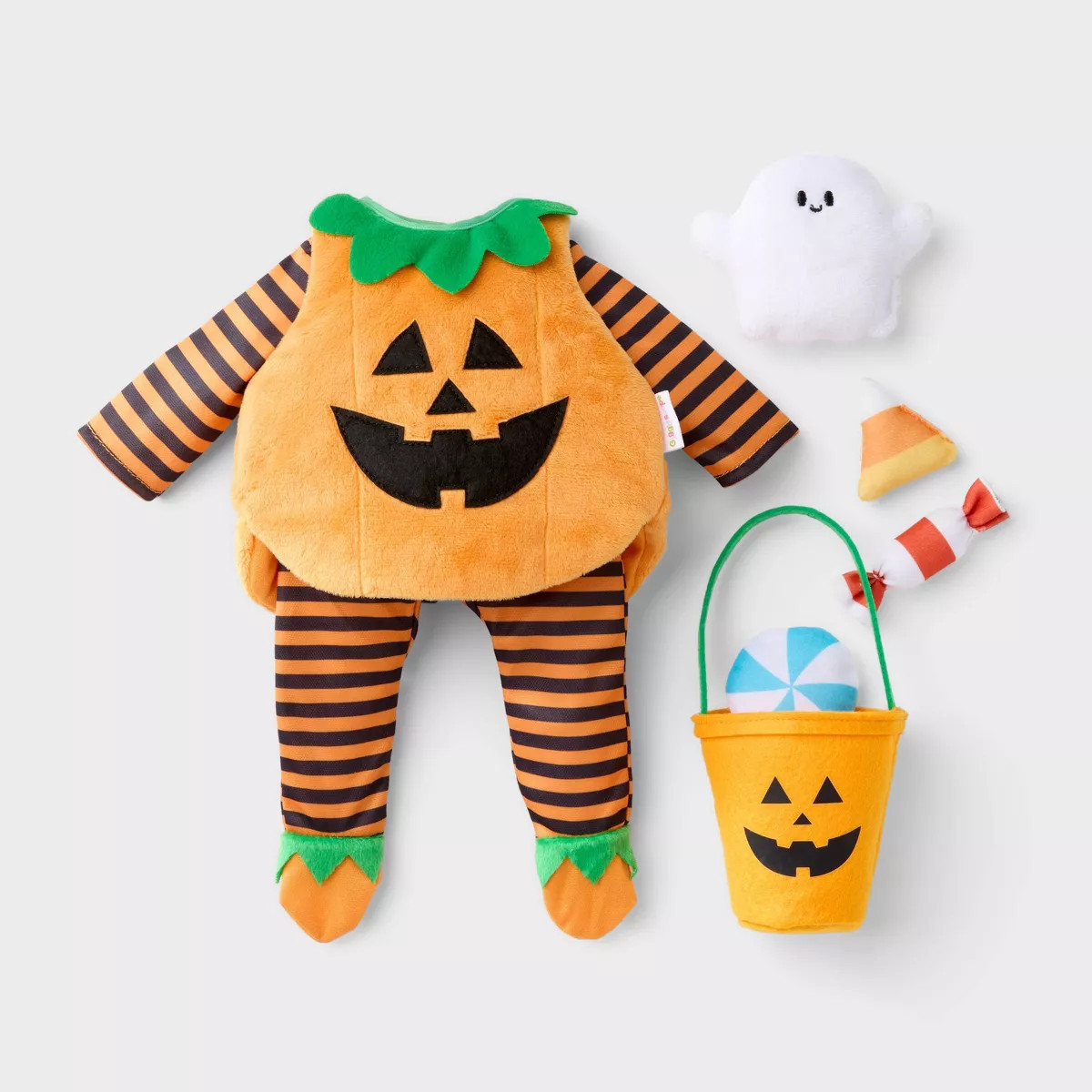 14" Baby Doll Halloween Pumpkin Outfit - Gigglescape™ | Target
