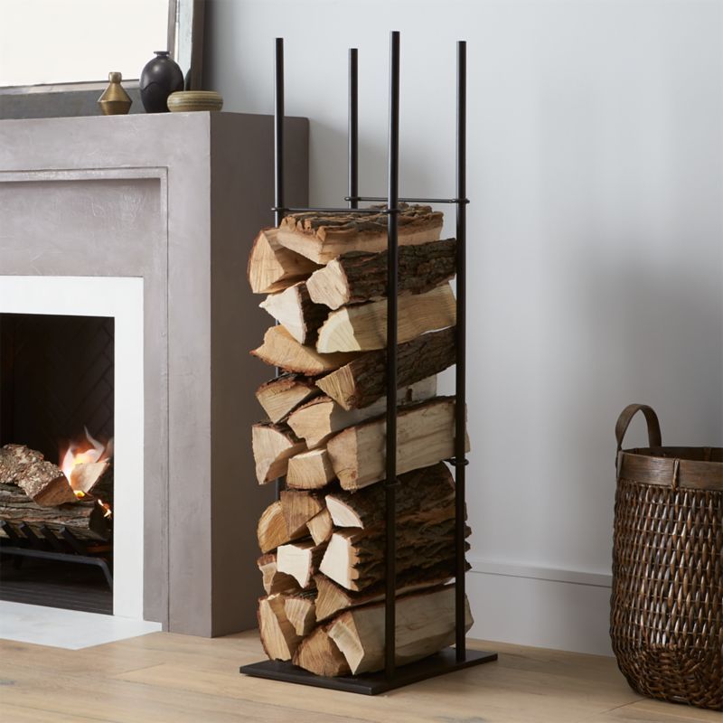 Frame Indoor/Outdoor Log Holder + Reviews | Crate & Barrel | Crate & Barrel