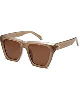 SOJOS Retro Oversized Square Polarized Sunglasses Womens 70s 90s Vintage Big Bold Designer Sunnie... | Amazon (US)