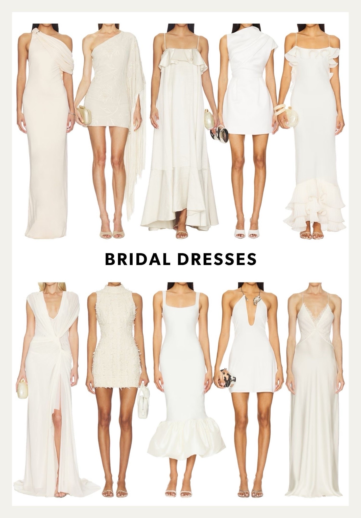 Bridal white dresses for our summer brides @Revolve

#LTKWedding #LTKSeasonal