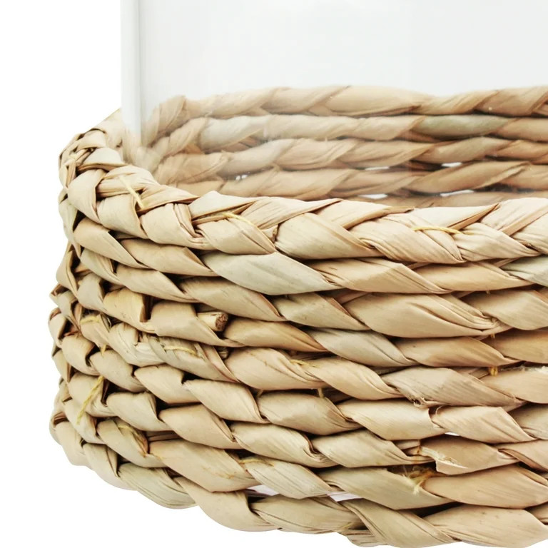 Better Homes & Gardens Decorative Hyacinth Hurricane Candle Holder, Brown | Walmart (US)