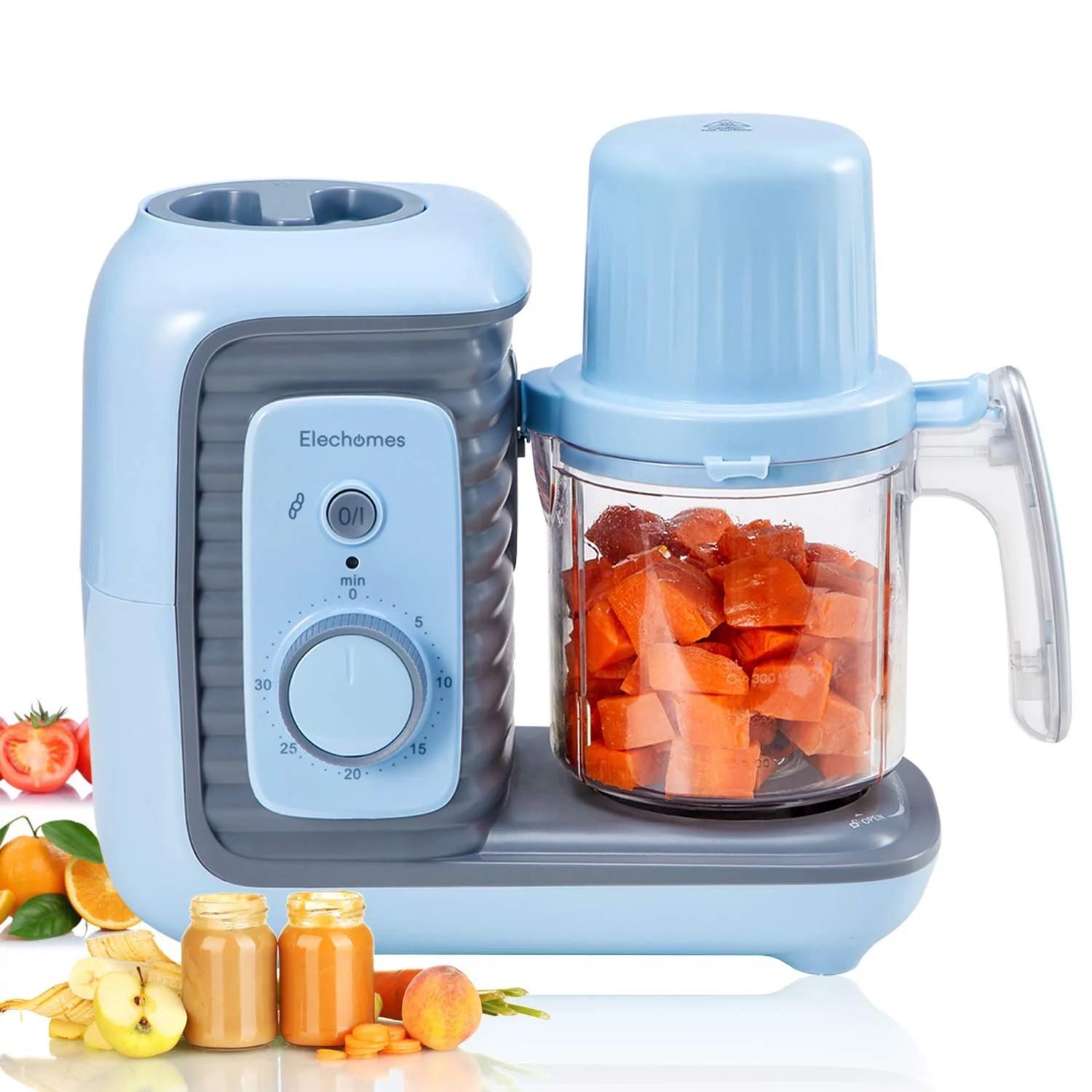 Baby Food Maker, 8 in 1 Elechomes Baby Food Processor Blender Grinder Steamer, for Healthy Homema... | Walmart (US)