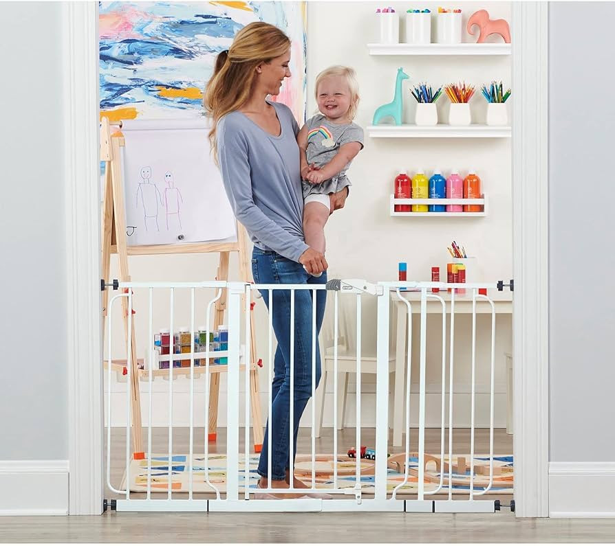 Regalo 56-Inch Extra WideSpan Walk Through Baby Gate, Includes 4-Inch, 8-Inch and 12-Inch Extensi... | Amazon (US)