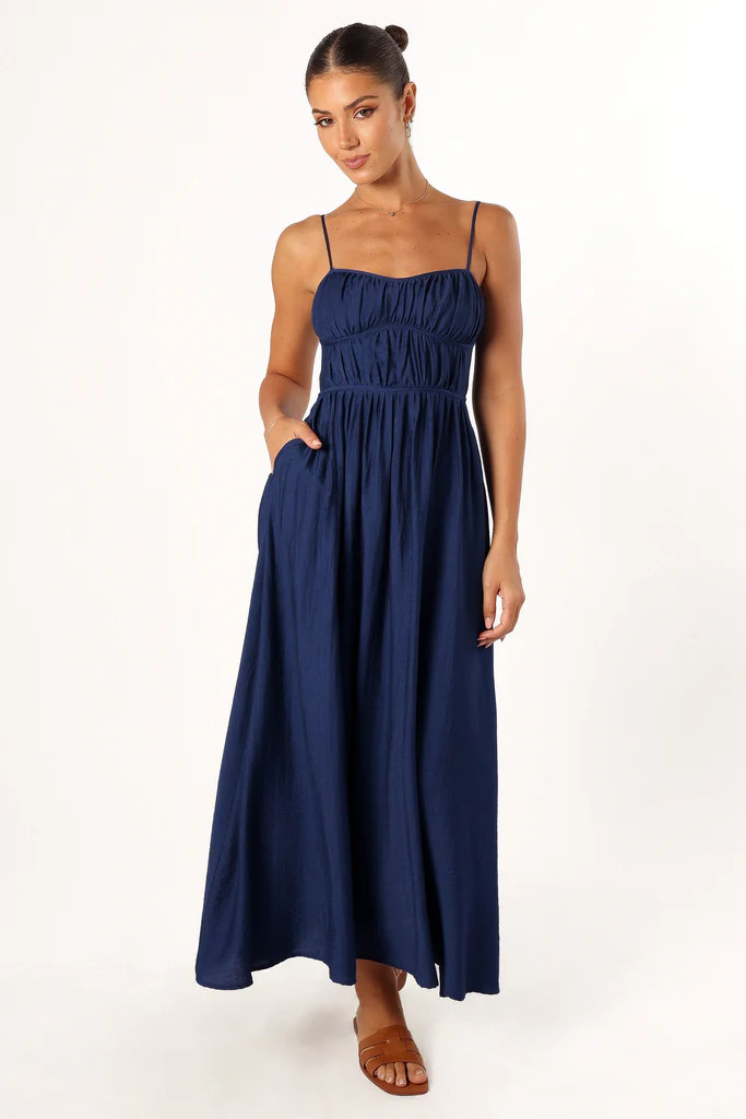 Kelani Luxi Midi Dress - Navy | Petal & Pup (US)