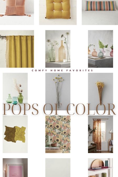 Utilizing pops of color to spark moments of joy is an amazing way to use sense of sight in your home! Curtains, dried florals, wallpaper, and even dish ware can be used to tie in color! 

#LTKunder100 #LTKhome #LTKSeasonal