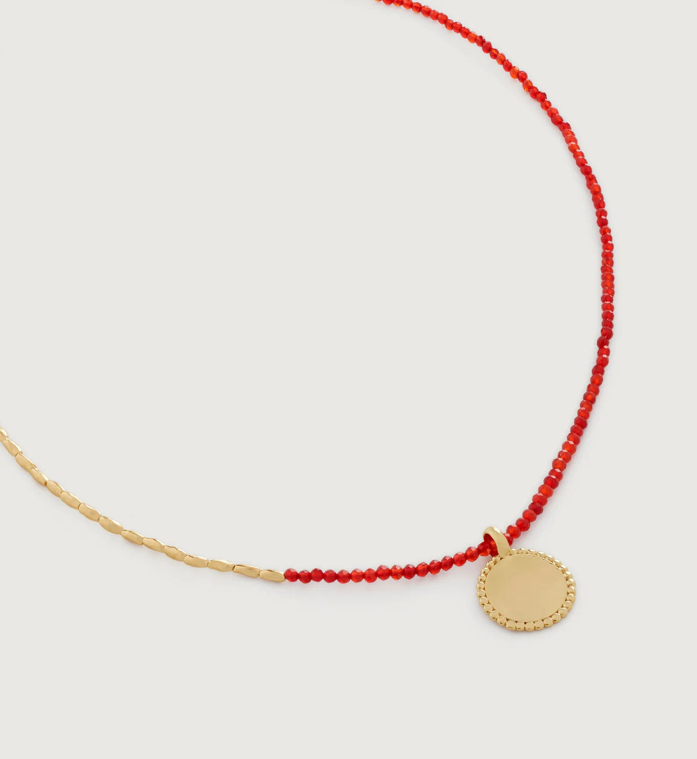 Mini Nugget Gemstone Beaded Necklace Adjustable 41-46cm/16-18'

18ct Gold Vermeil & Red Onyx



... | Monica Vinader (Global)
