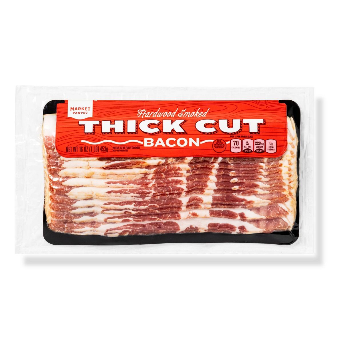 Hardwood Smoked Thick Cut Bacon - 16oz - Market Pantry™ | Target