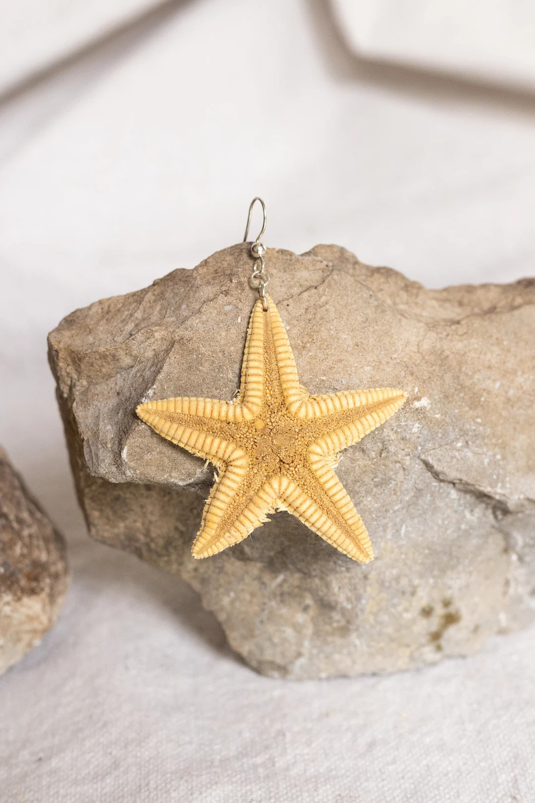 Real Starfish Single Earring Beachy Summer With Sterling Silver Ear Wire - Etsy | Etsy (Global)