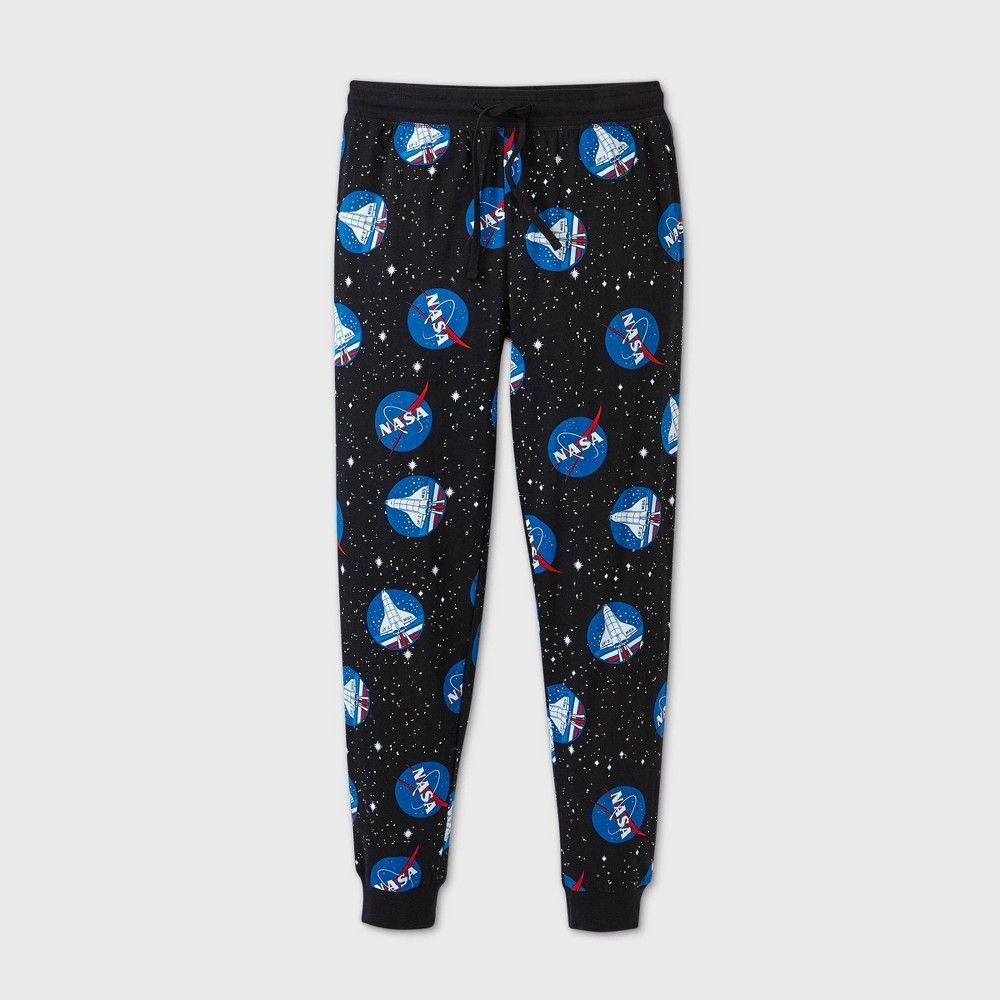 Men's NASA Space Pajama Pants - Black L | Target