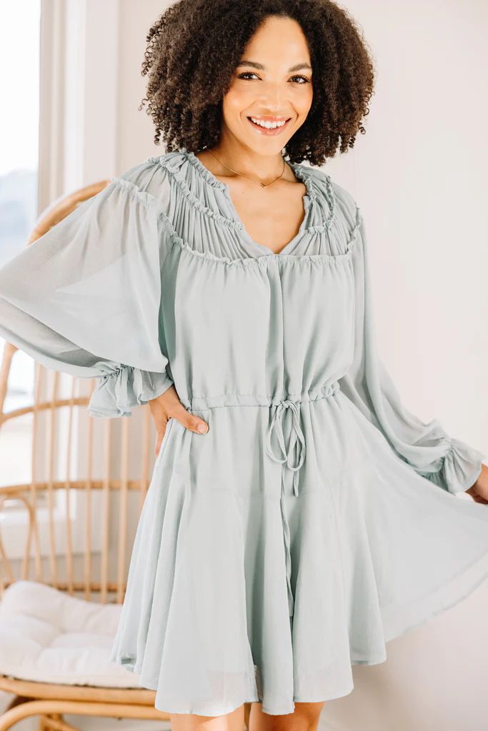 New Confidence Seafoam Green Mini Dress | The Mint Julep Boutique