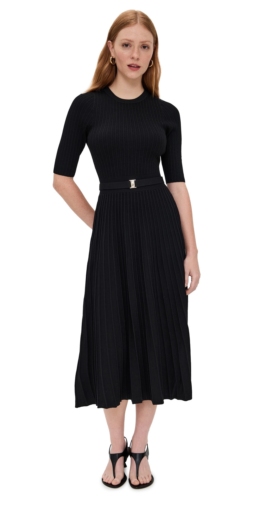 Veronica Beard Elthea Knit Dress Black XS | Shopbop