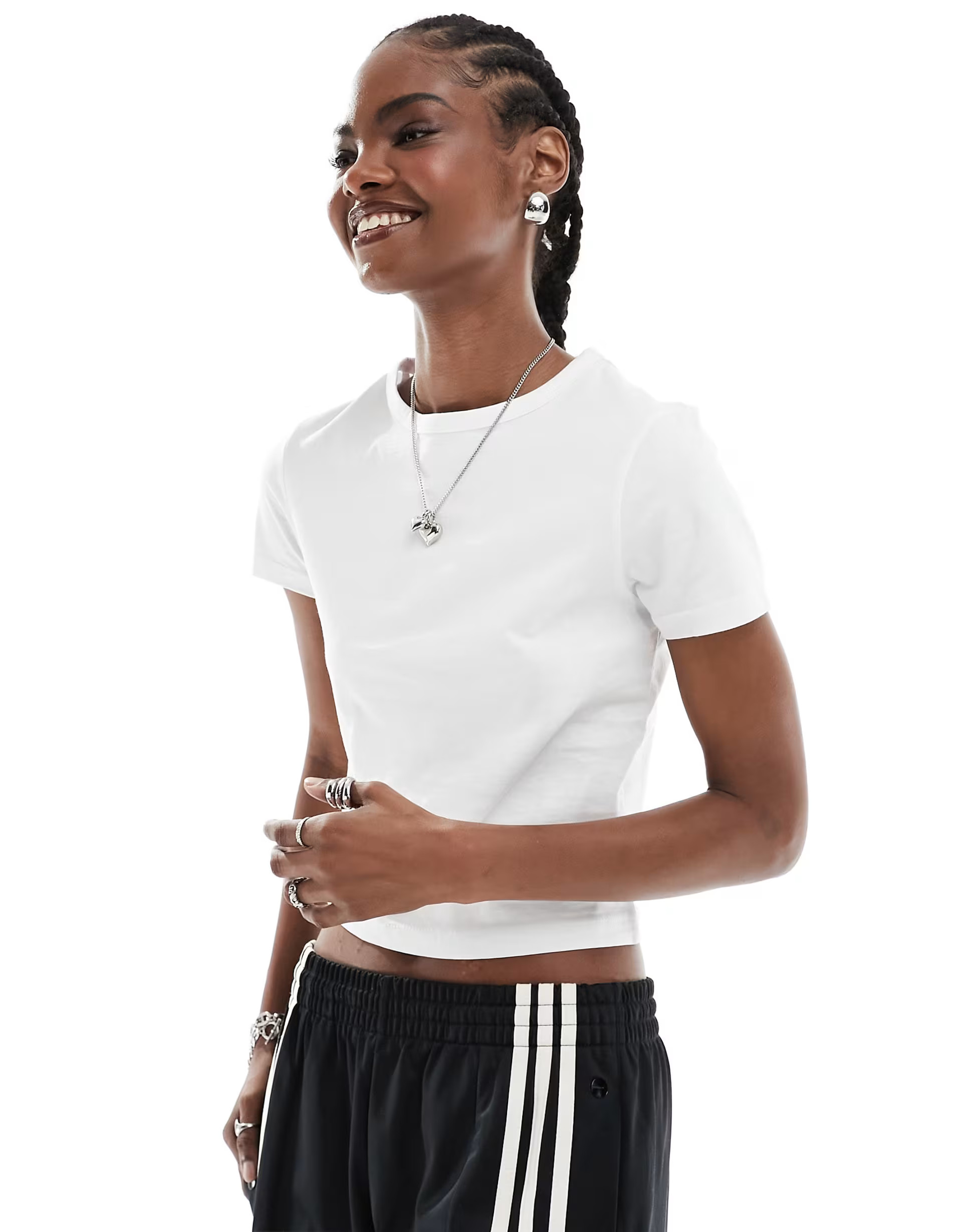 COLLUSION baby tee in white | ASOS (Global)