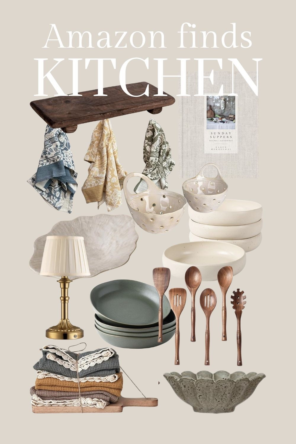 Pretty kitchen finds from Amazon. Modern organic kitchen. Studio McGee style. Amber Lewis style. 

#LTKHome