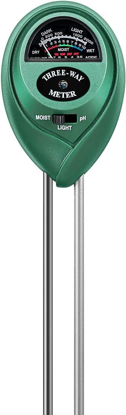 VIVOSUN Soil Tester, 3-in-1 Plant Moisture Meter Light and PH Tester for Home, Garden, Lawn, Farm... | Amazon (US)