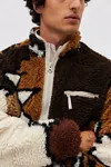 OBEY Rug Pattern Fleece Full Zip Jacket | Urban Outfitters (US and RoW)