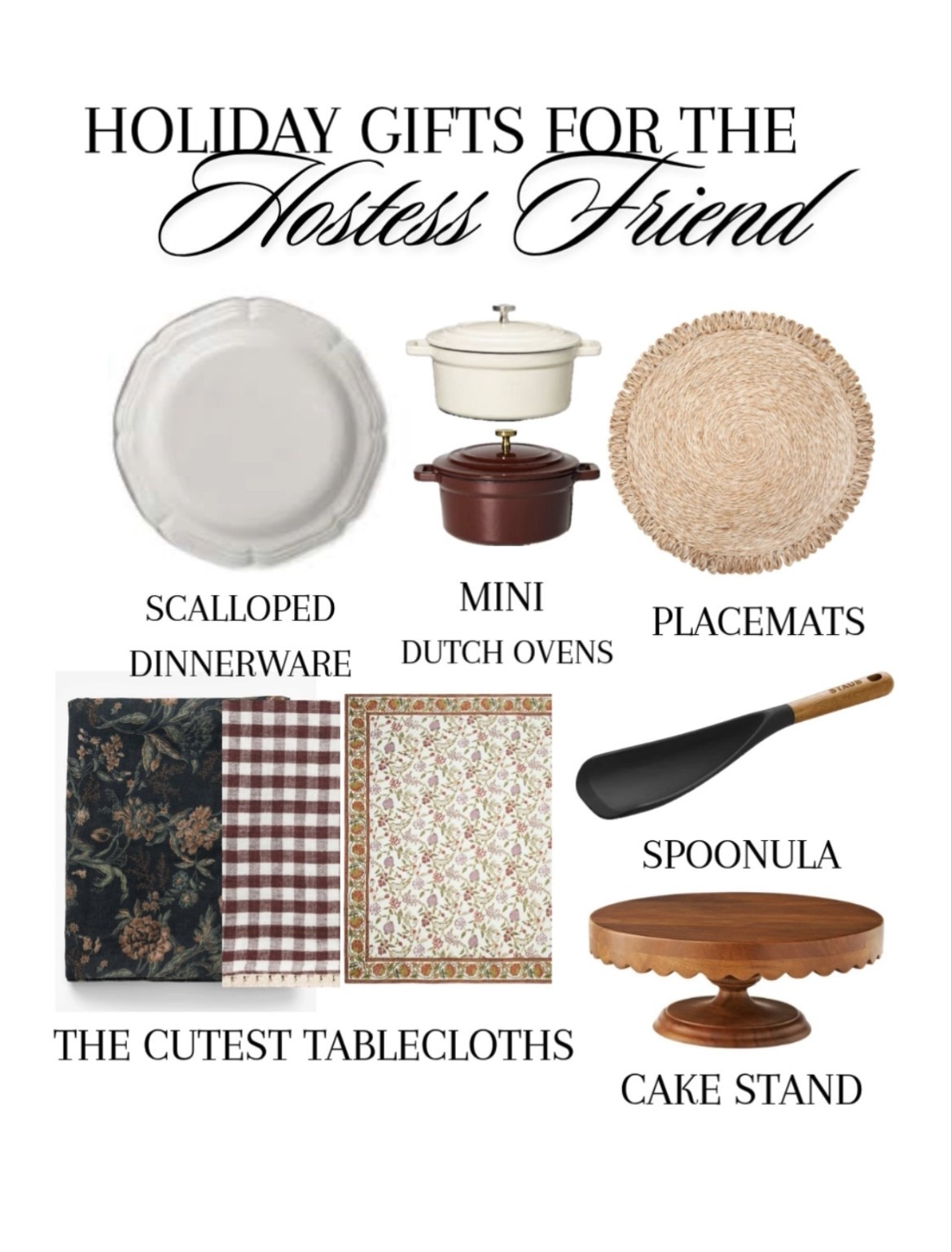Gift ideas for the hostess friend 

#LTKGiftGuide #LTKfoodie #LTKHoliday
