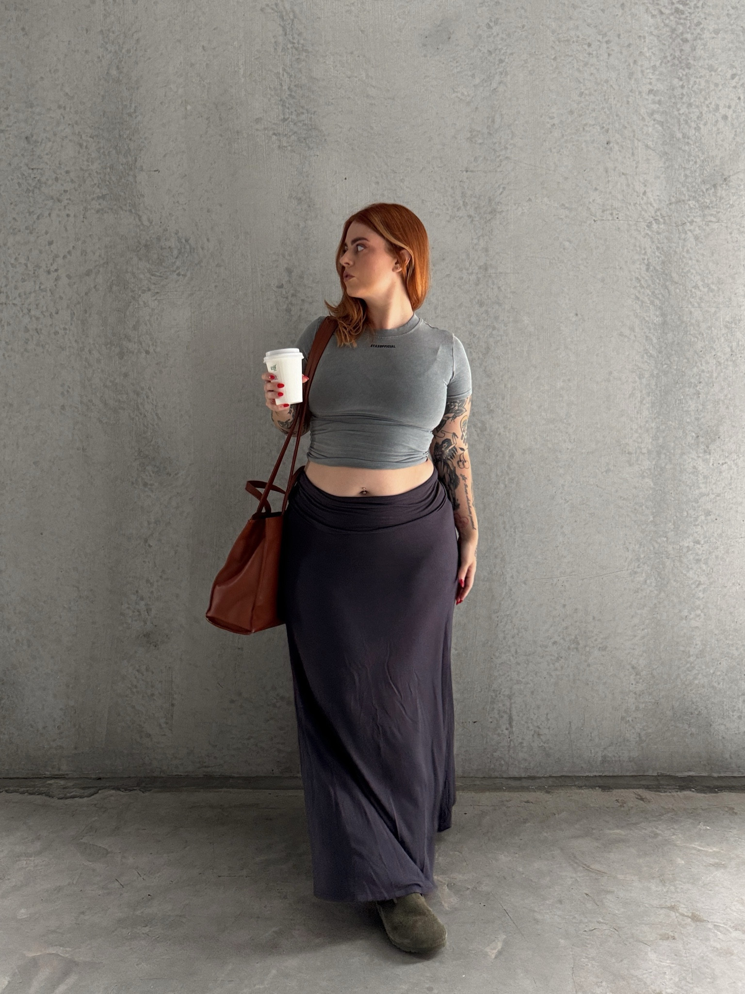 Plus size coffee date outfit inspo. Love a low rise moment. I’m wearing a L in the top 🫶🏻 Actual skirt is from BABES 

#LTKaustralia #LTKplussize