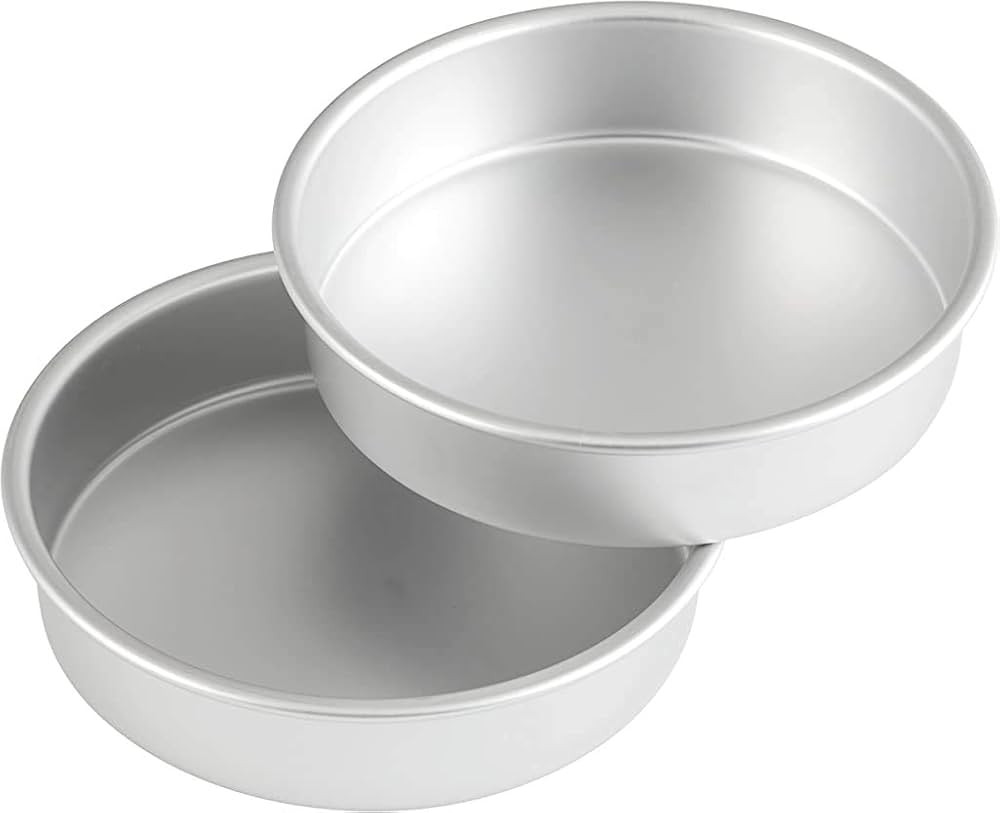 Wilton Aluminum 8-Inch Round Cake Pan Set, 2-Piece | Amazon (US)