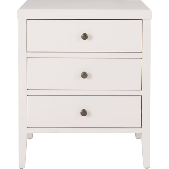 Finley Solid Wood 3 Drawer Nightstand - ClickDecor | Target