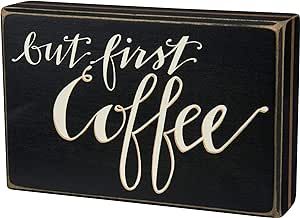 Primitives by Kathy 29002 But First Coffee Box Sign | Amazon (US)