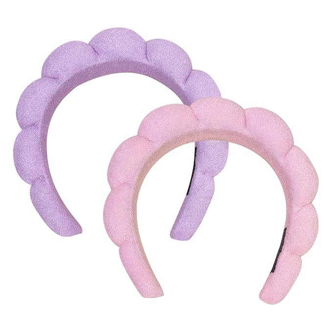 2 Pack Cloud Headband Spa Headbands for Women for Face Washing, Puffy Skincare & Makeup Headband,... | Amazon (US)