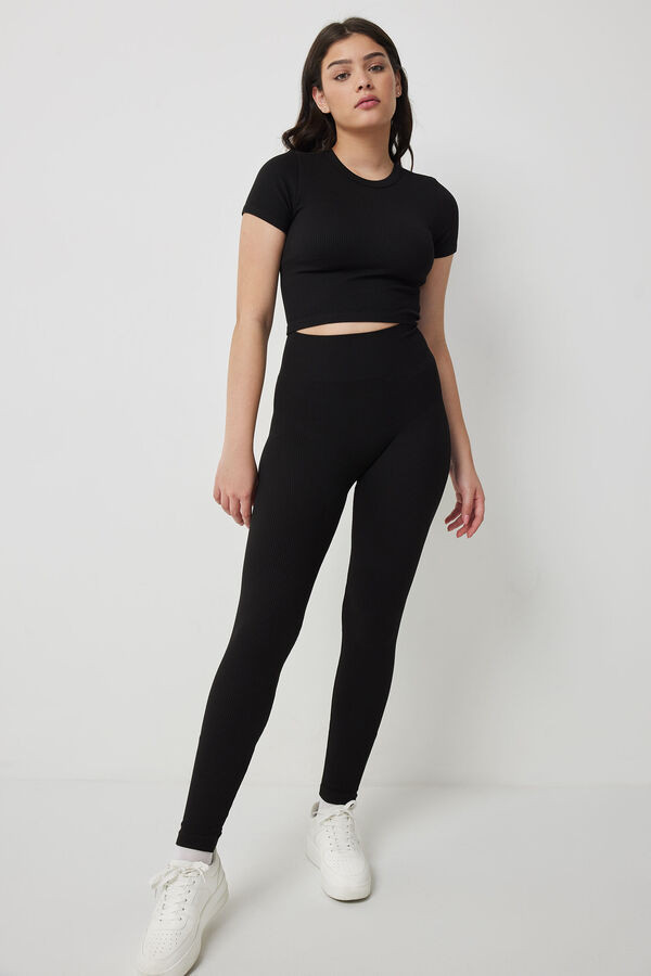 Seamless Ribbed Leggings | Ardene | Ardene
