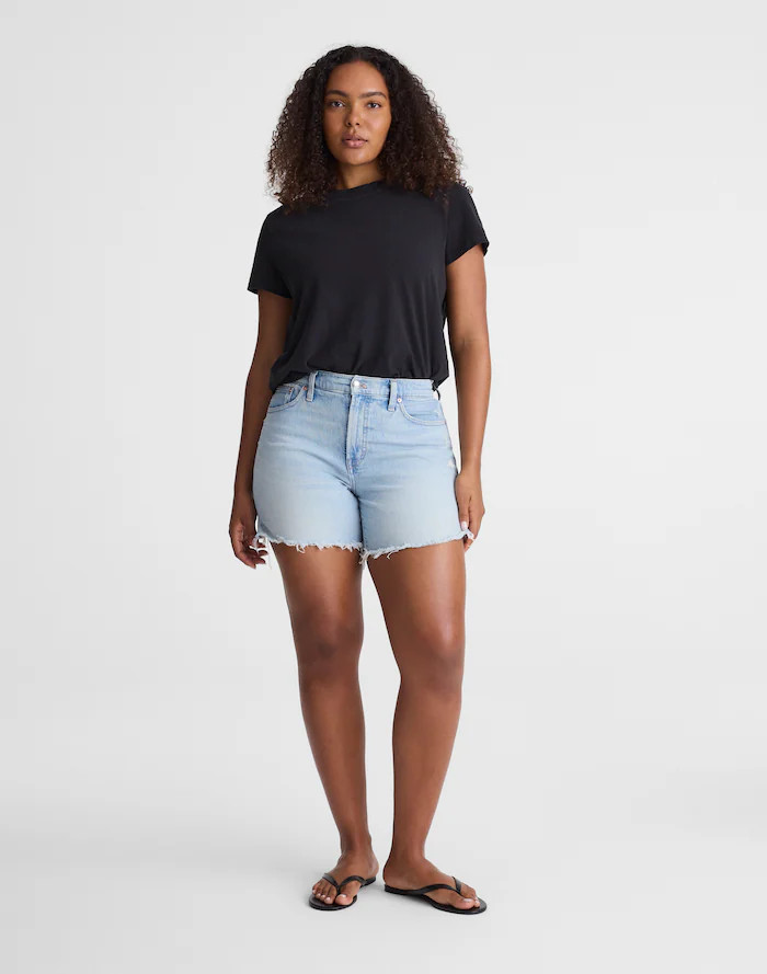 The Curvy Perfect Vintage Mid-Length Jean Short | Madewell