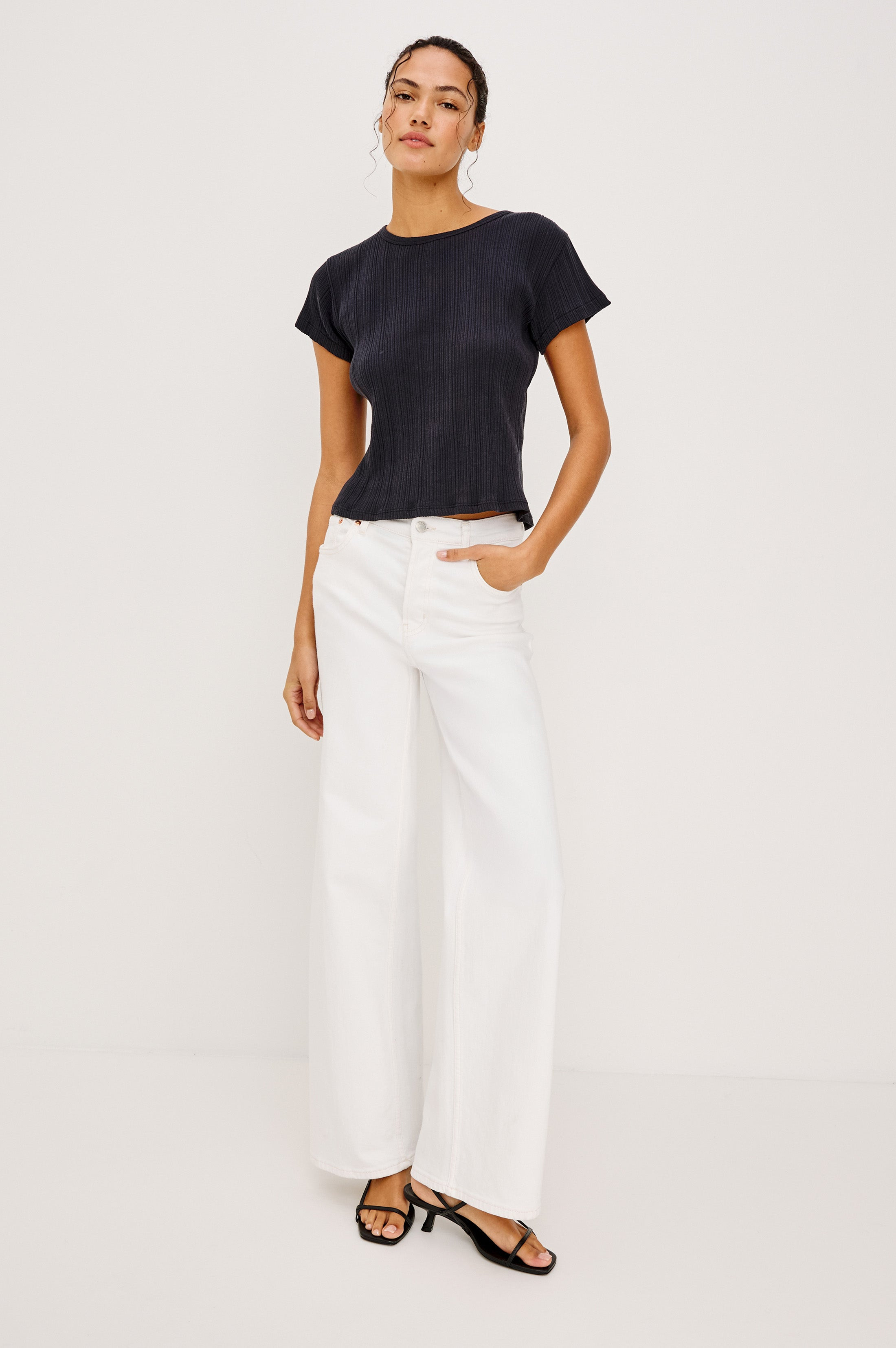 GETTY WIDE LEG - VINTAGE ECRU | Rails