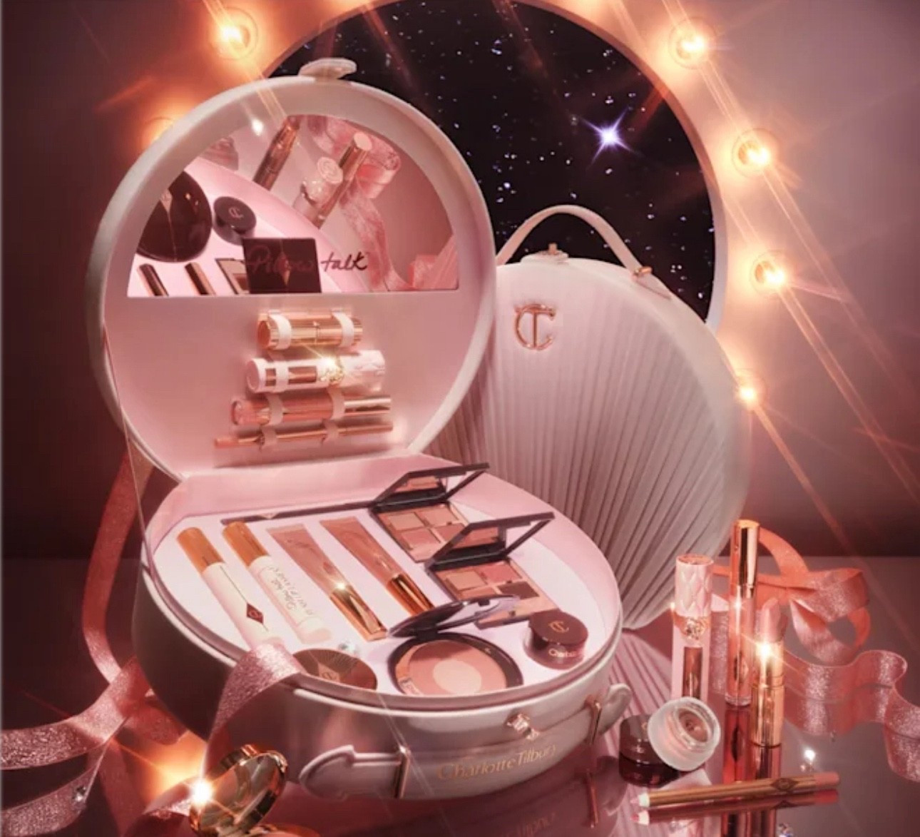 PILLOW TALK GIFT SET. Dreamy collectors’ edition makeup box featuring 14 full-sized Pillow Talk icons for the eyes, lips + cheeks by Charlotte Tilbury #ltkgiftset

#LTKFallSale #LTKBeauty