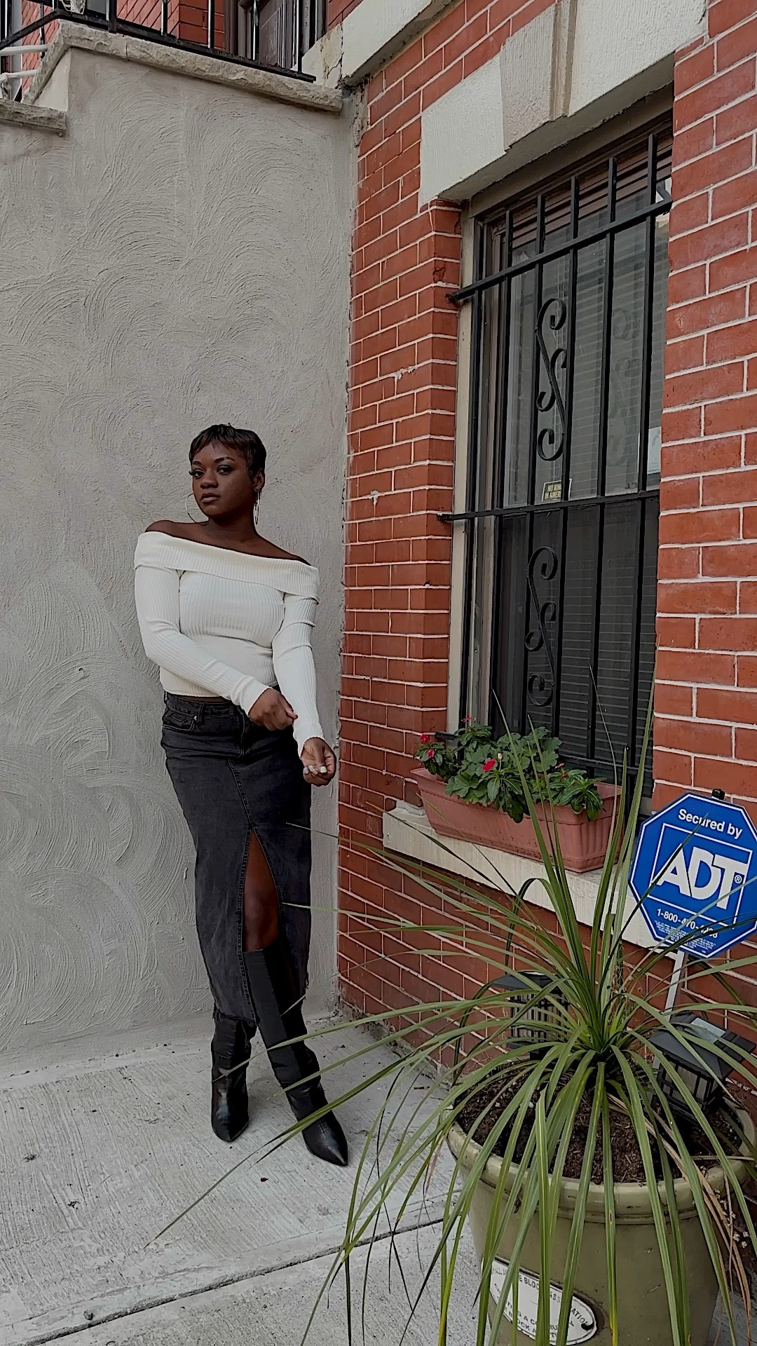 fall ootd baby shower guest featuring my fav black maxi denim skirt styled with white long sleeve off the shoulder top and tall black boots!

#LTKShoeCrush #LTKStyleTip #LTKVideo