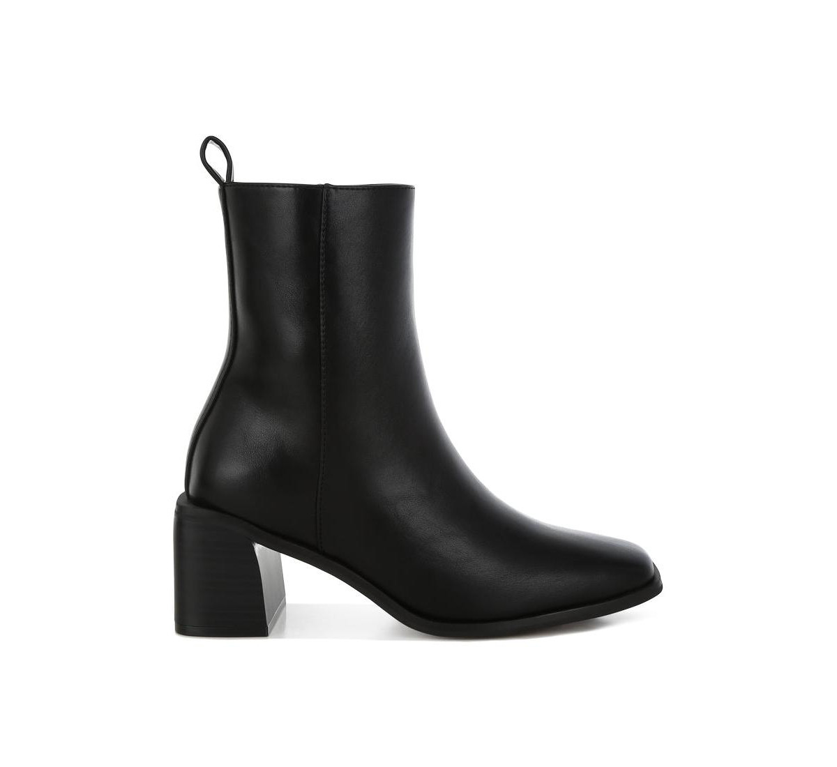 London Rag Muskox Square Toe Faux Leather Boots - Black | Macy's