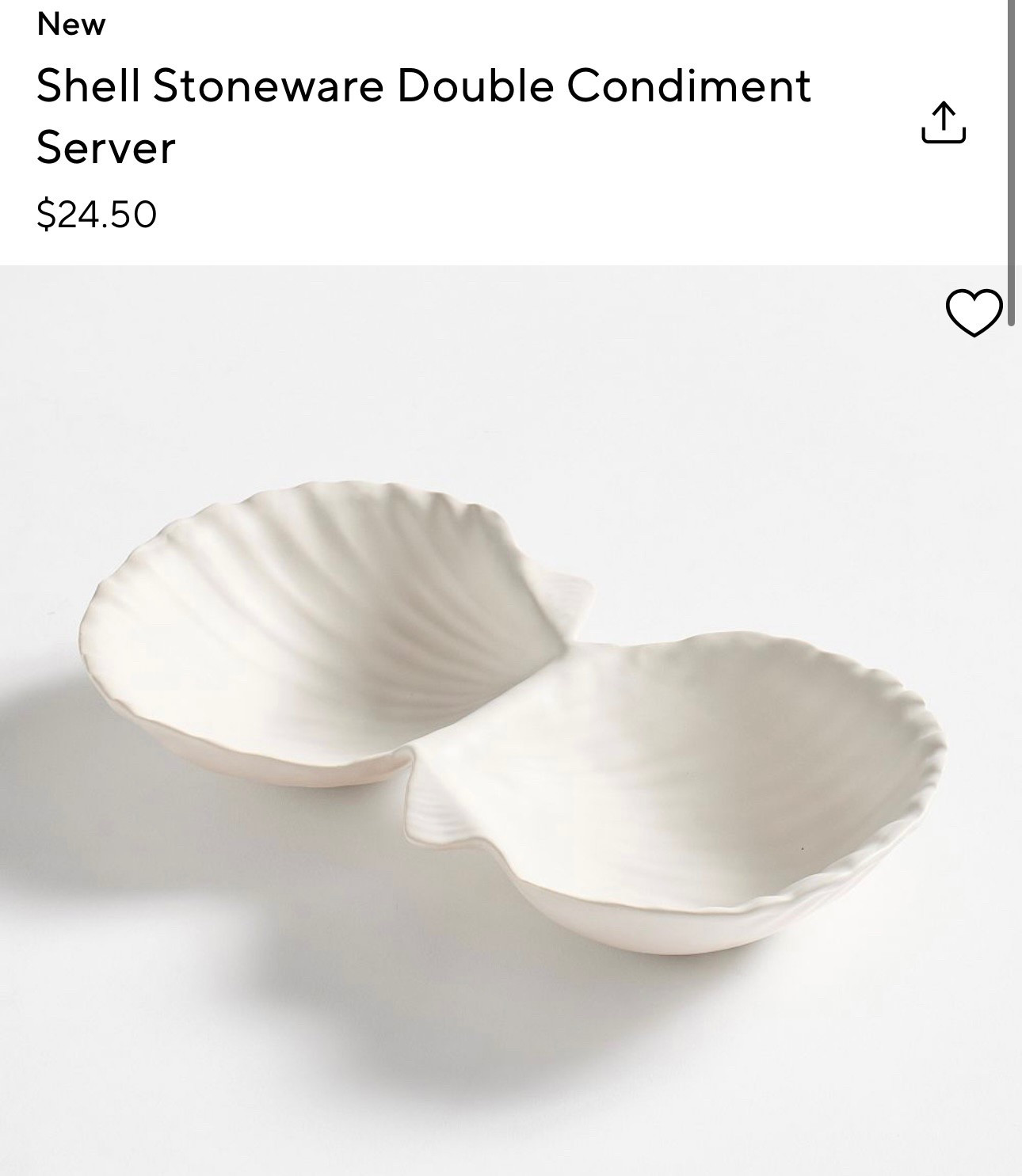 Seashell serving platter 