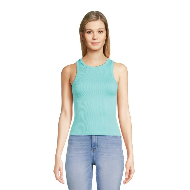 No Boundaries Juniors Seamless High Neck Tank Top | Walmart (US)