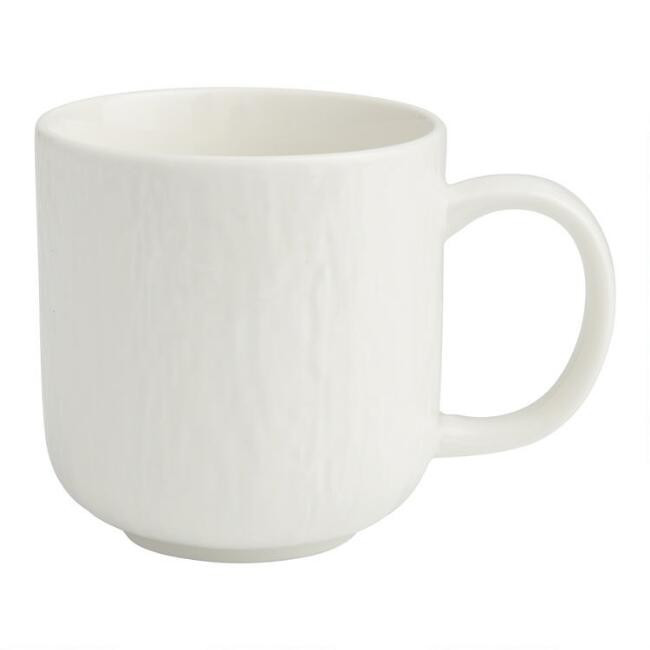 White Textured Stella Mug | World Market