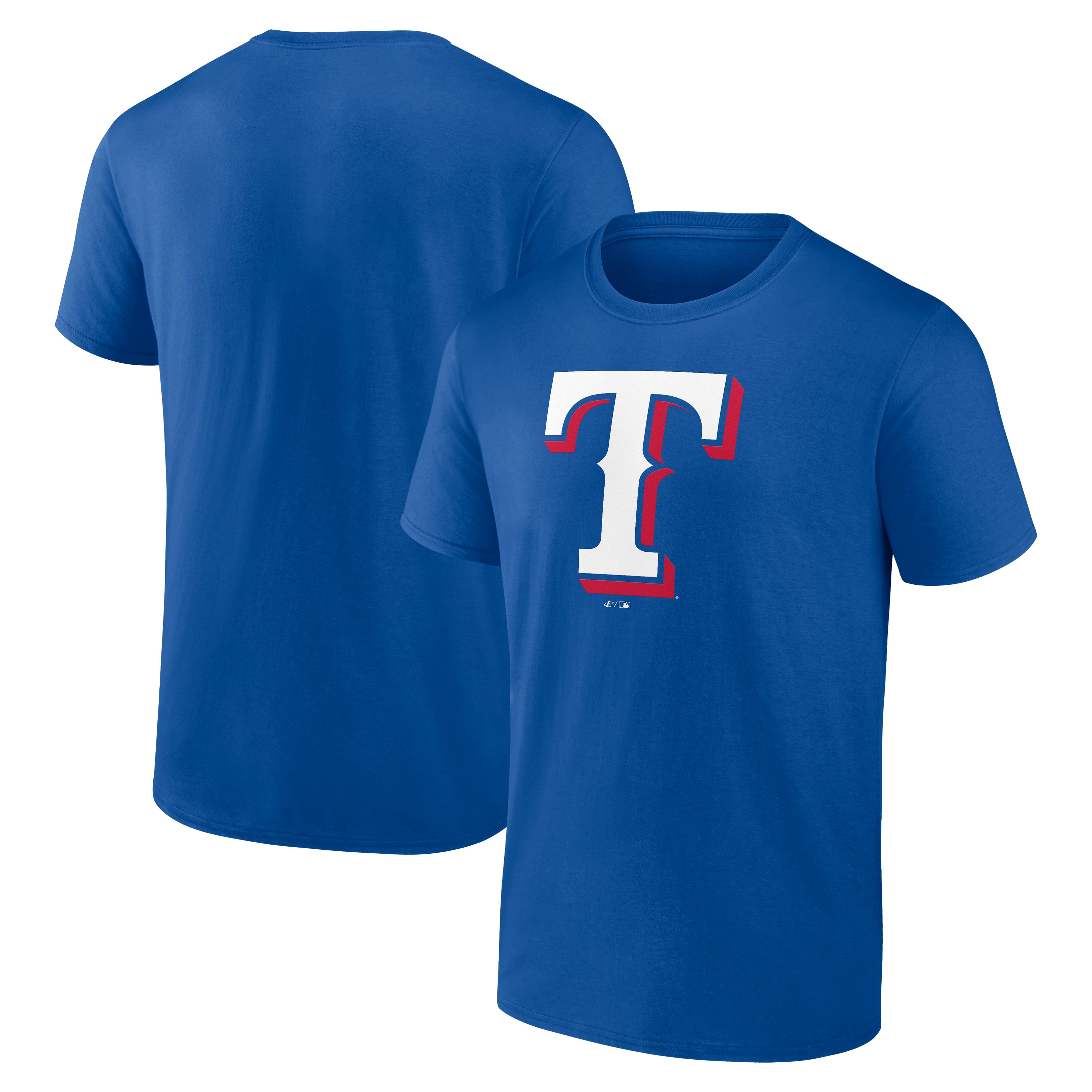 Men's Texas Rangers Logo Athletic Royal Official Logo T-Shirt | MLB Shop