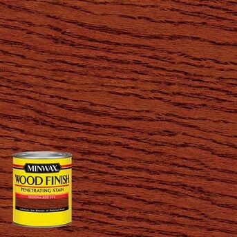 Minwax Wood Finish Oil-Based Sedona Red Semi-Transparent Interior Stain (Half-Pint) | Lowe's